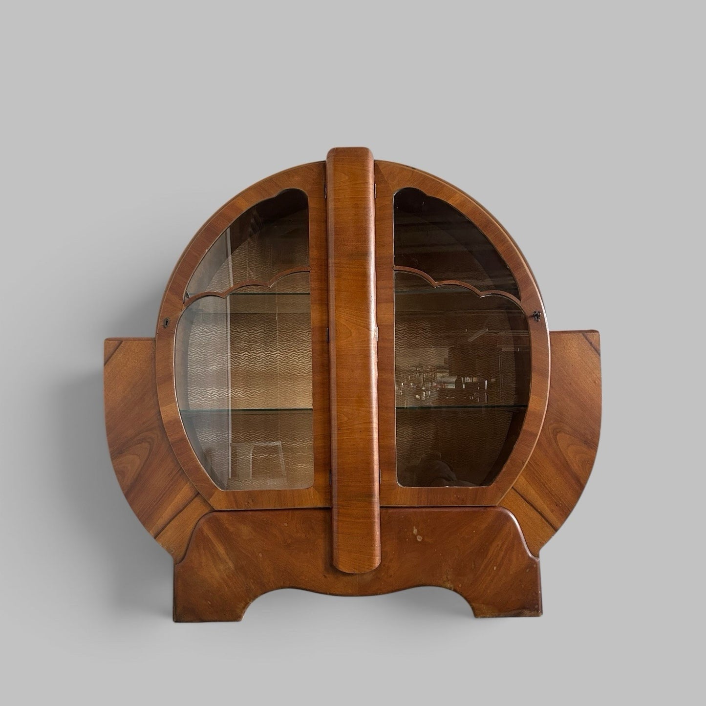 Art Deco Display Cabinet with Glazed Doors