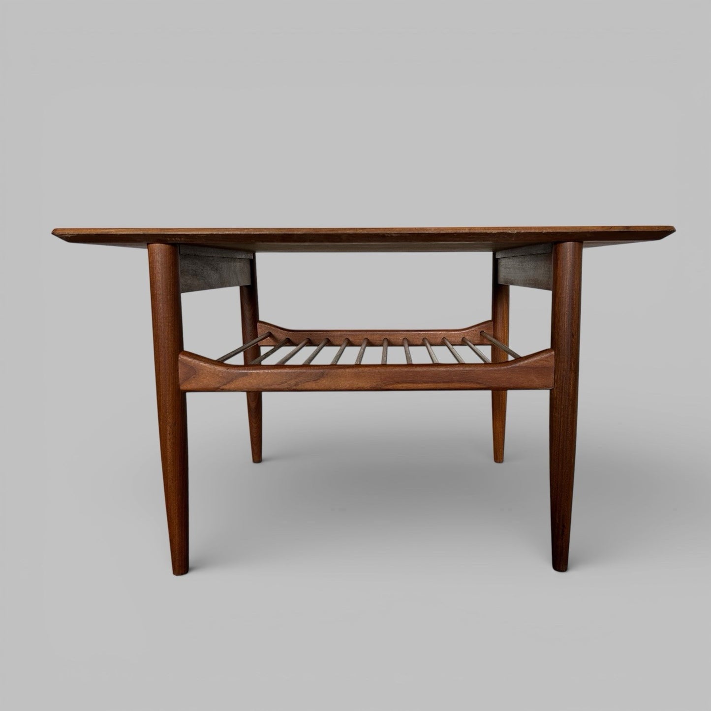 G Plan Kofod Larsen Danish Range Teak Side Table with Magazine Rack