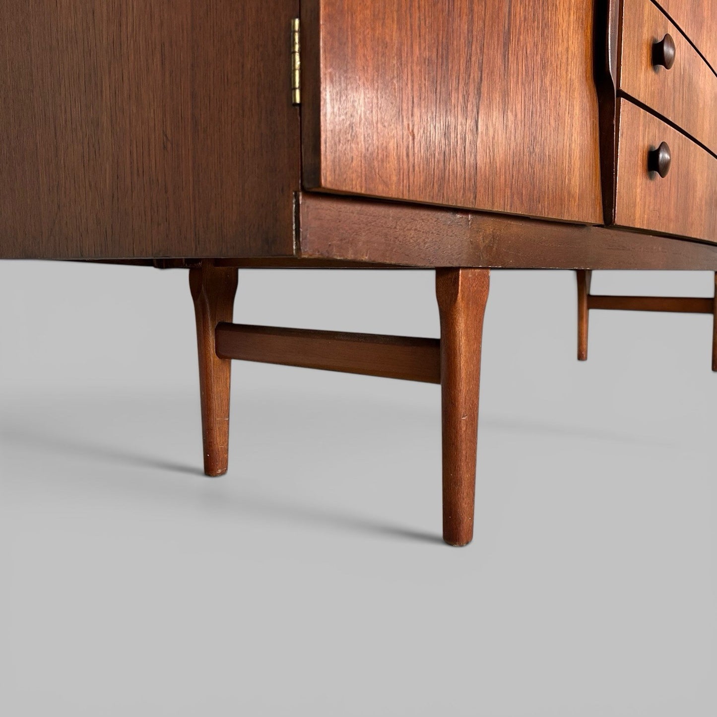 1960s Beautility Sideboard – Bow Front Teak
