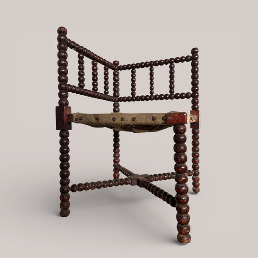 Antique French bobbin chair