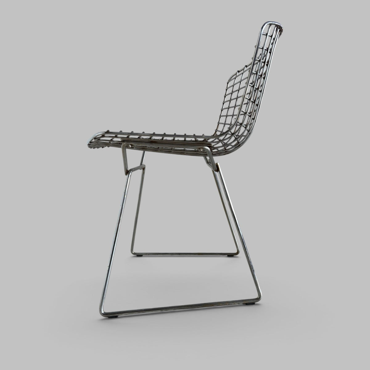 Genuine Knoll Harry Bertoia Model 420 Chrome Wire Side Chair
