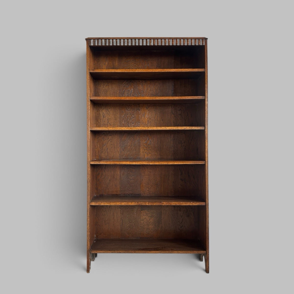 Early 20th Century Oak Open Bookcase