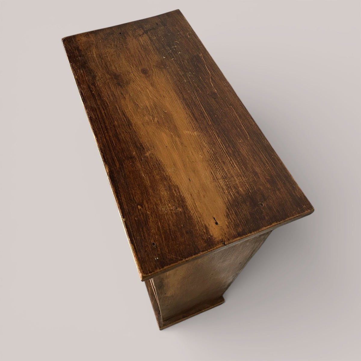 Stained Pine Small Bookcase