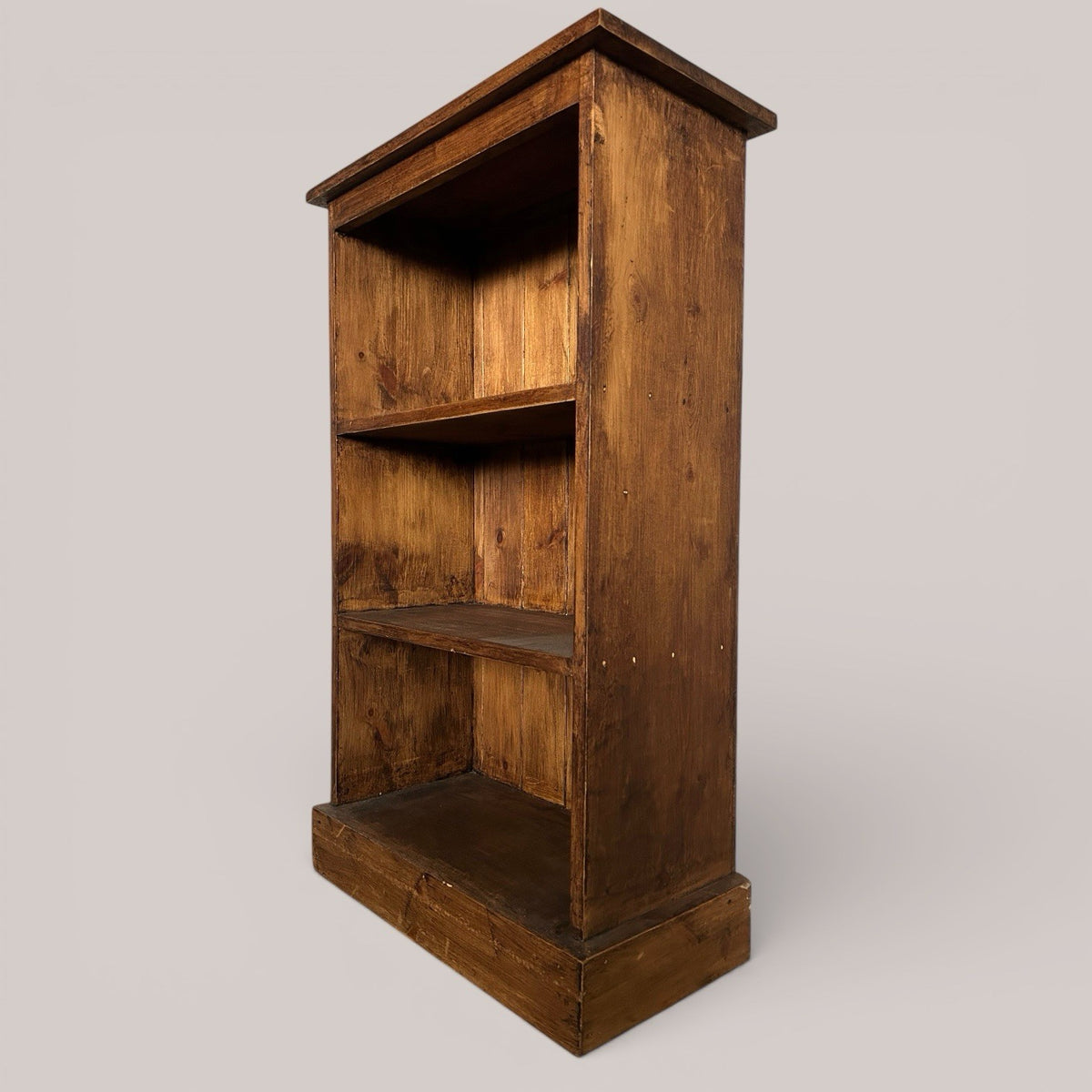 Stained Pine Small Bookcase