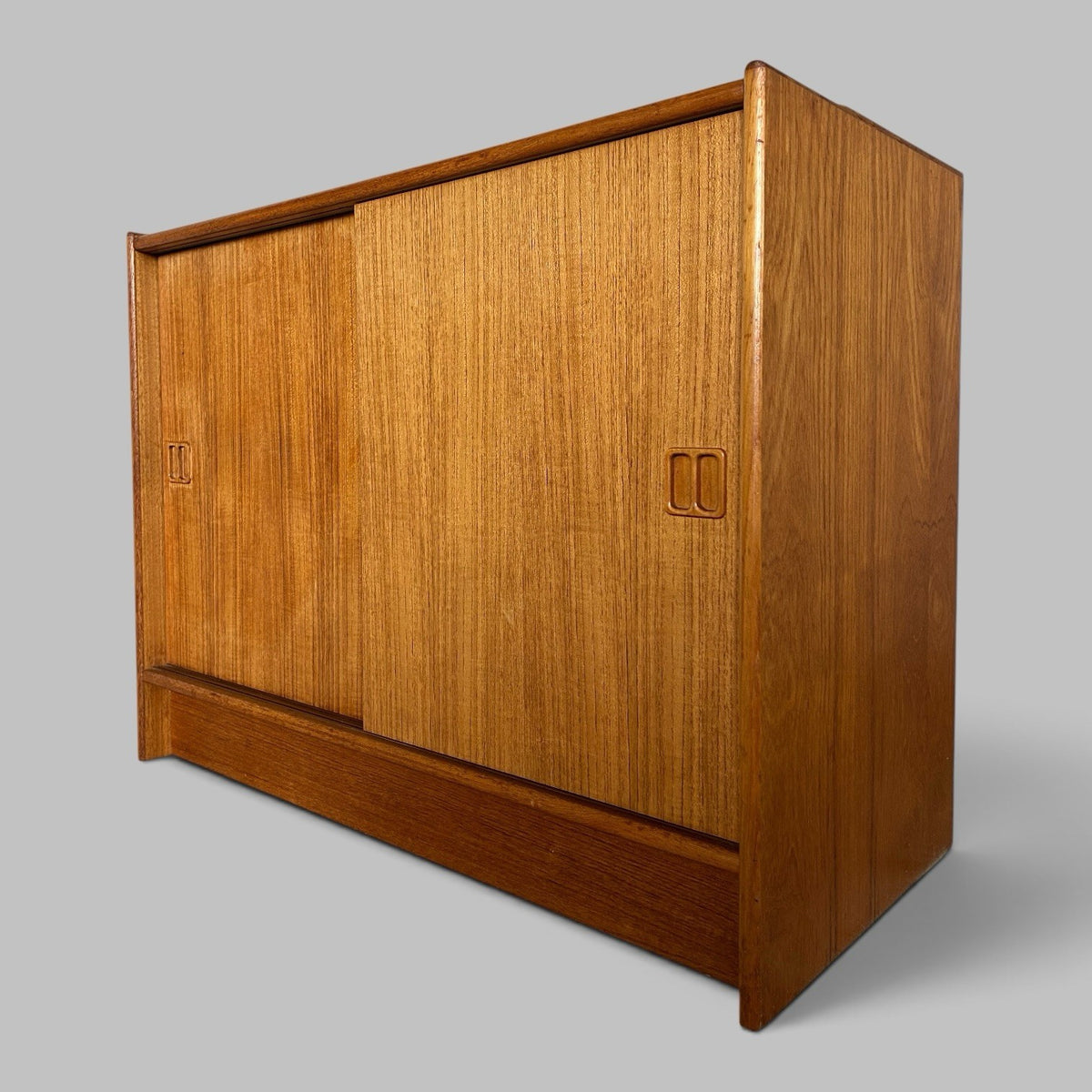 Swedish Teak Sliding Door Cupboard