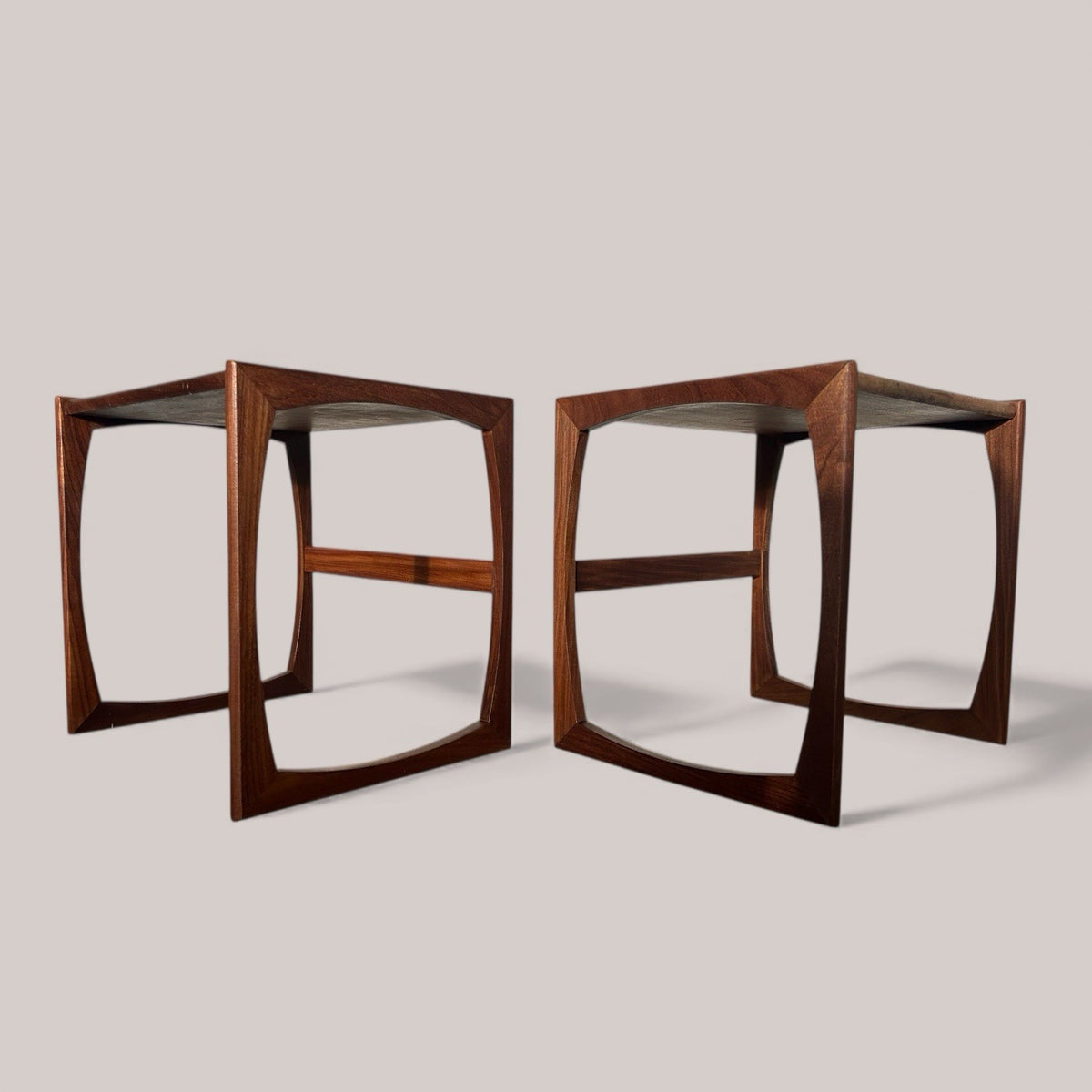Pair of G Plan Quadrille Side Tables / Bedside Tables