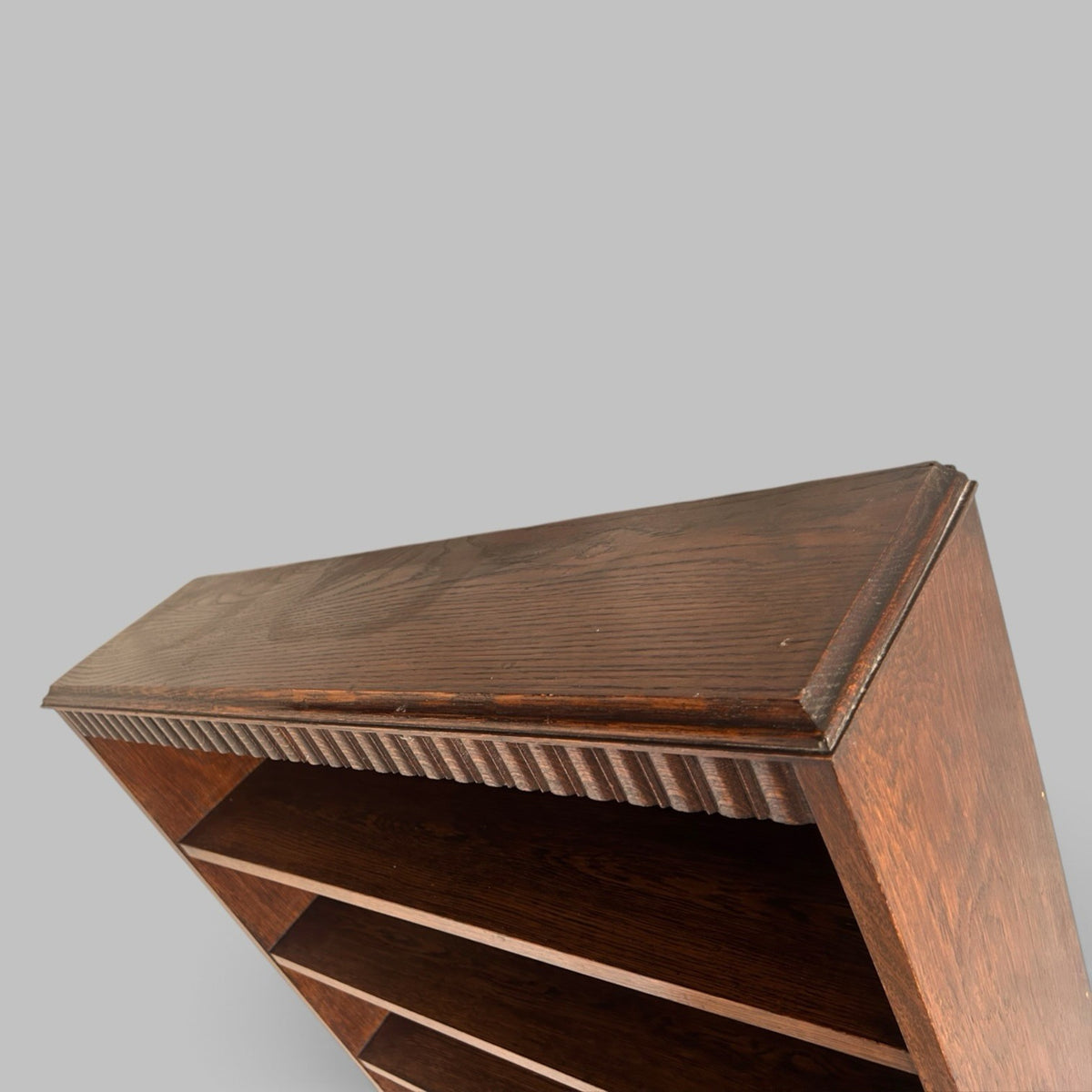 Early 20th Century Oak Open Bookcase