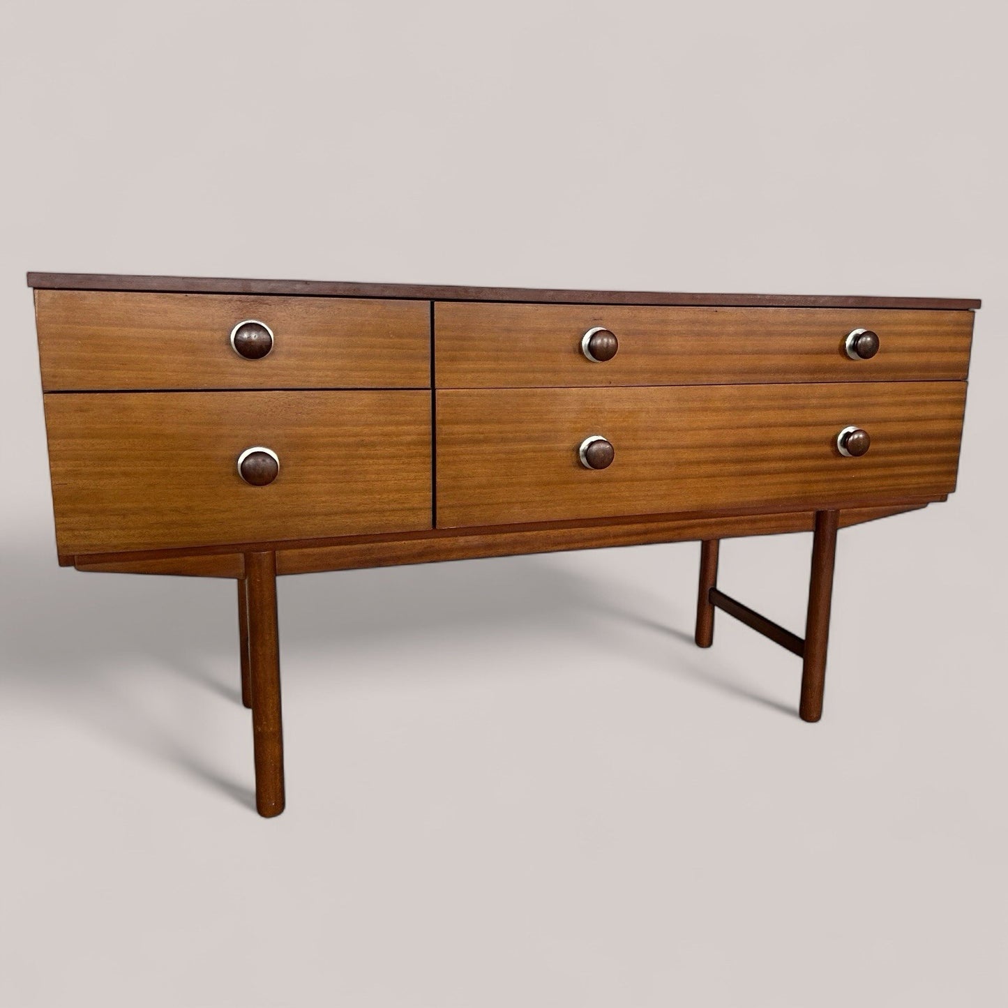 Mid-Century Mini teak Sideboard / 60s Dressing Table with Drawers