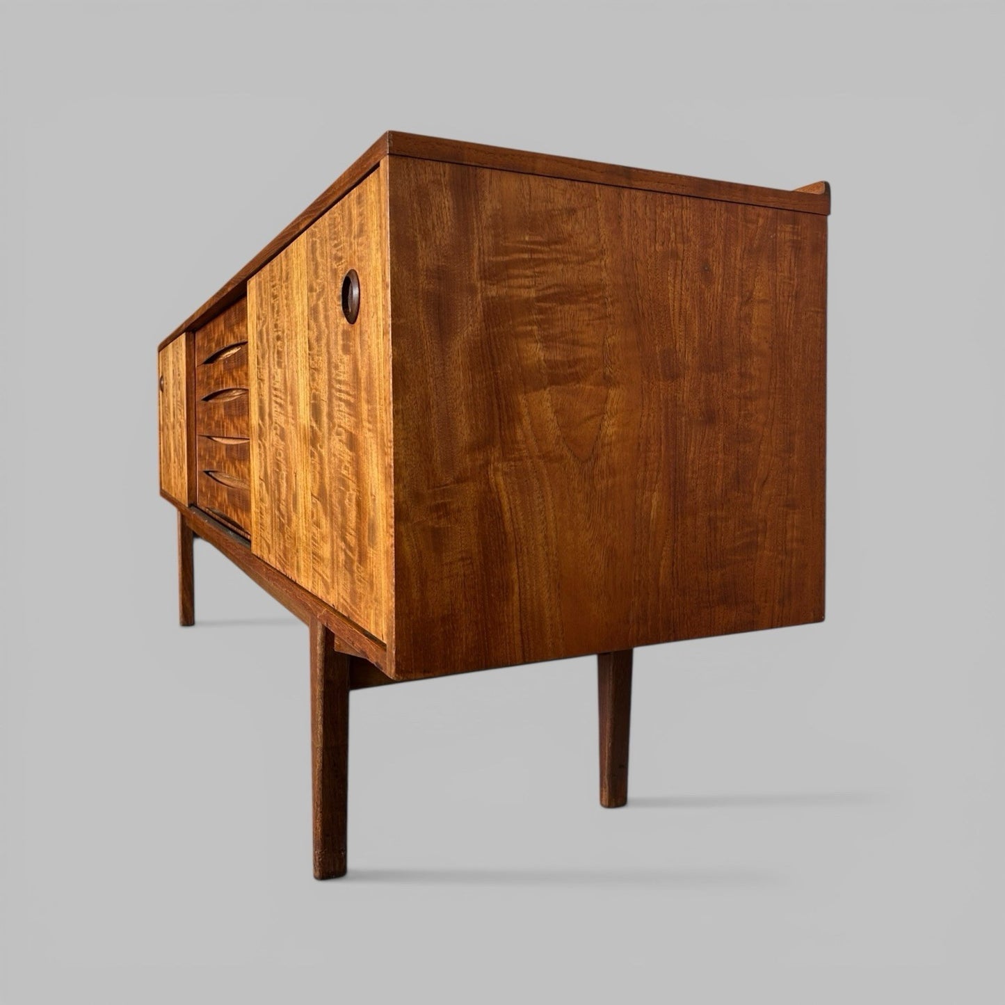 Danish Style Teak Sideboard – Mid Century Scandinavian Storage Unit