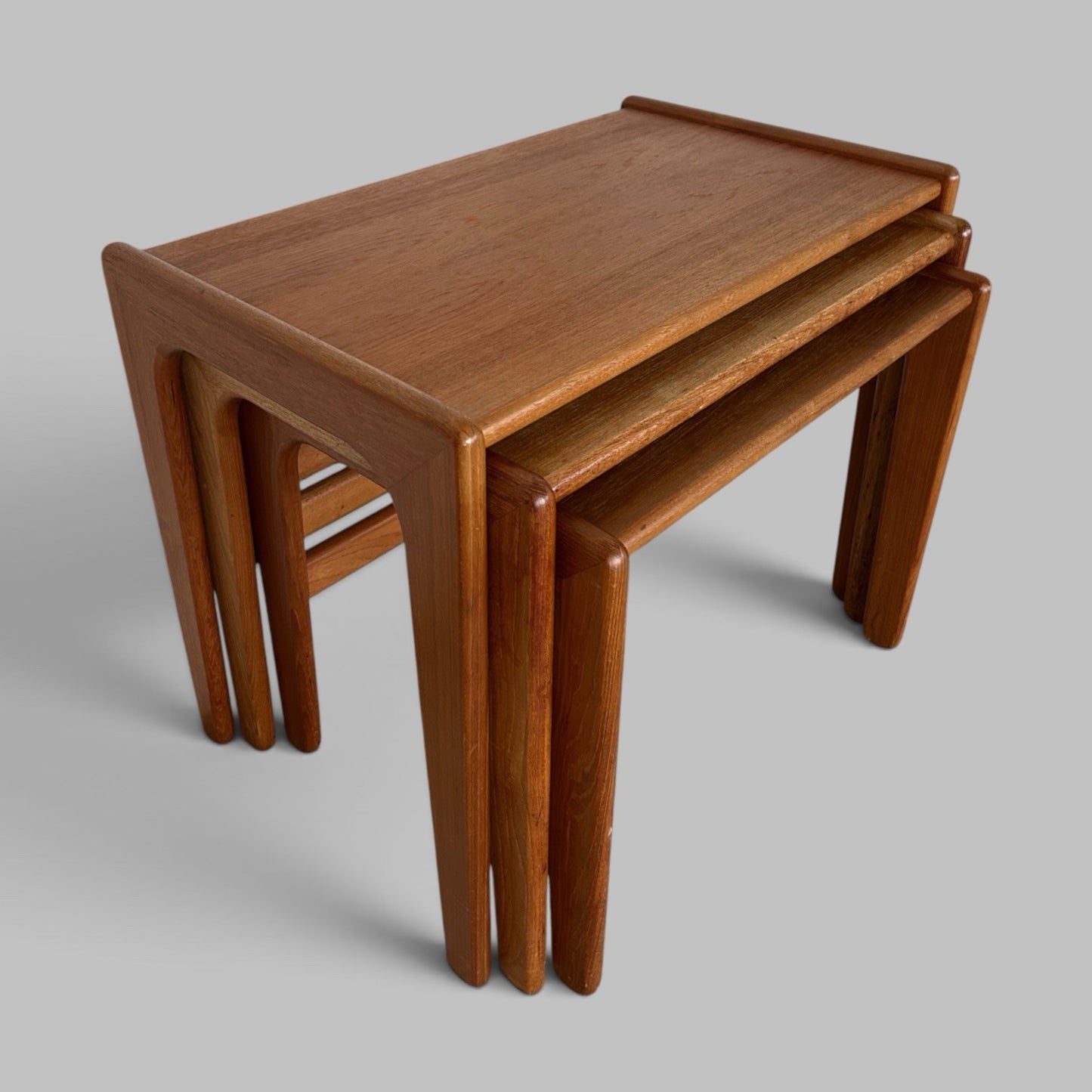 Danish Style Teak Nest of Three Tables