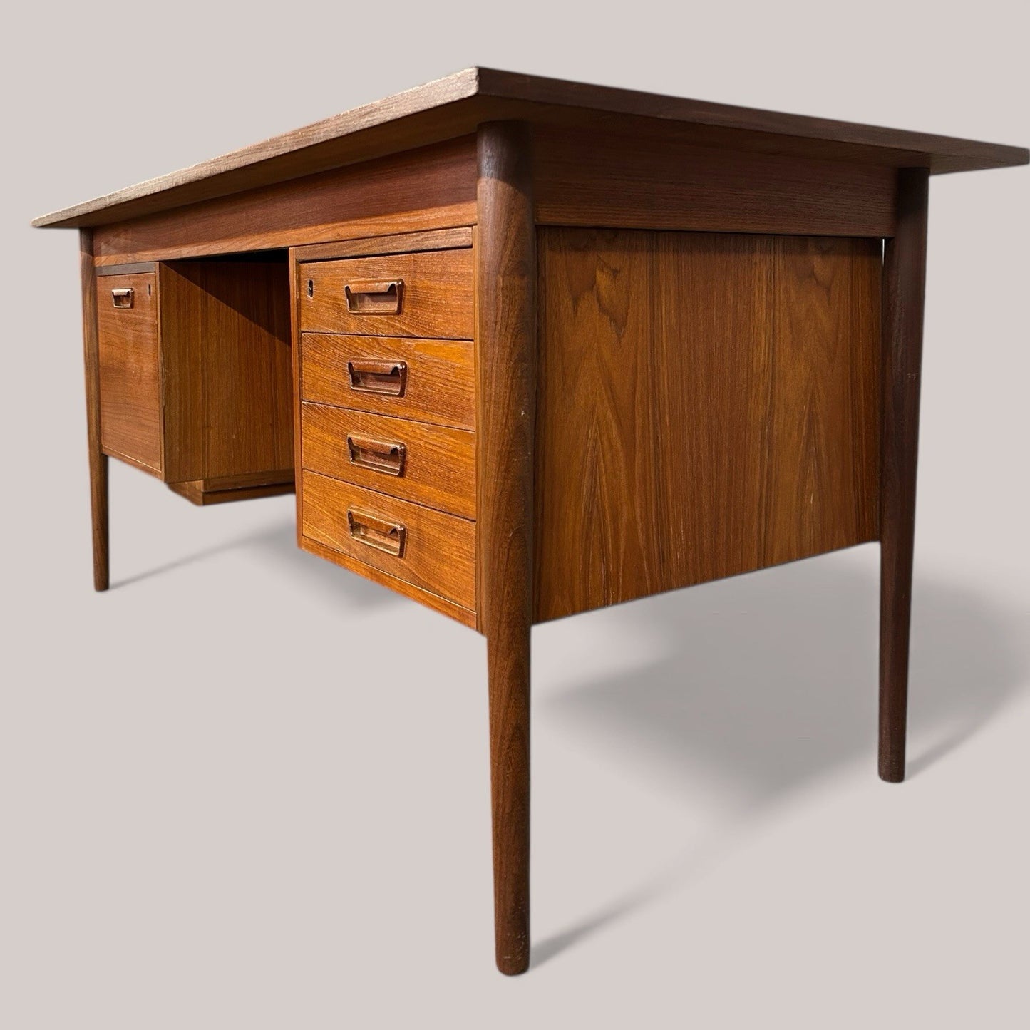 Danish 1960s Executive Teak Desk