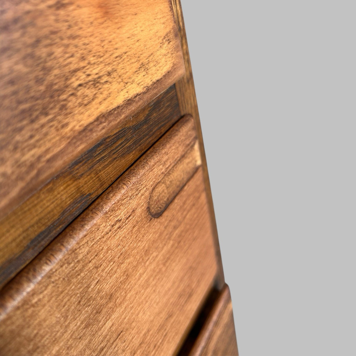 Solid Oak Slim Seven Drawer Chest