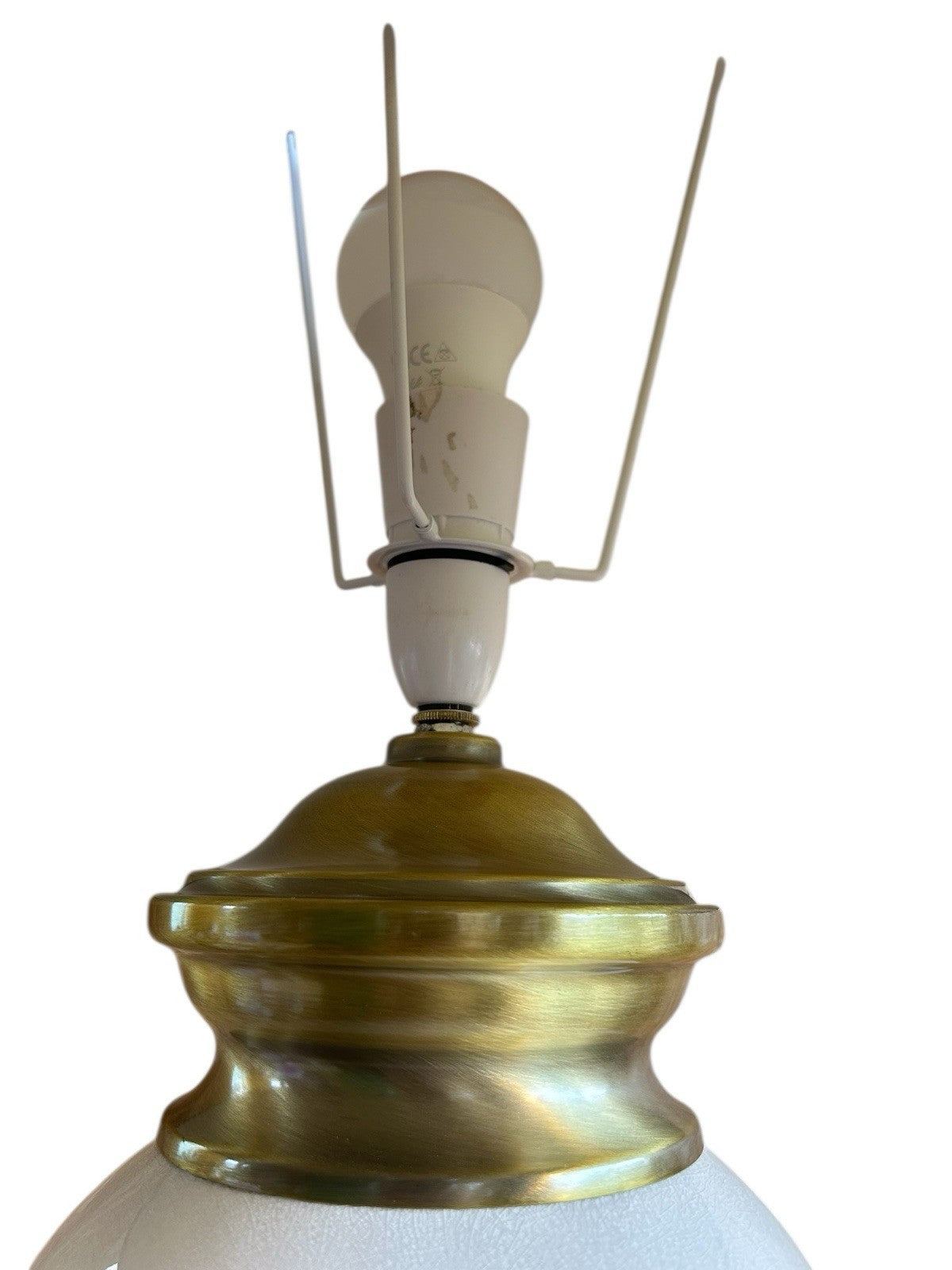 large white ceramic table lamp