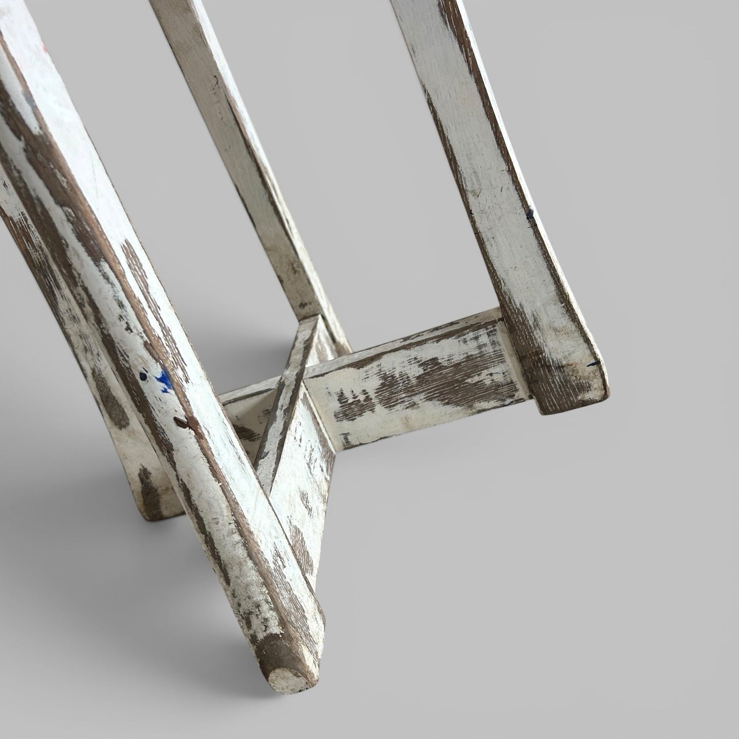 Rustic Distressed Wooden Side Chair