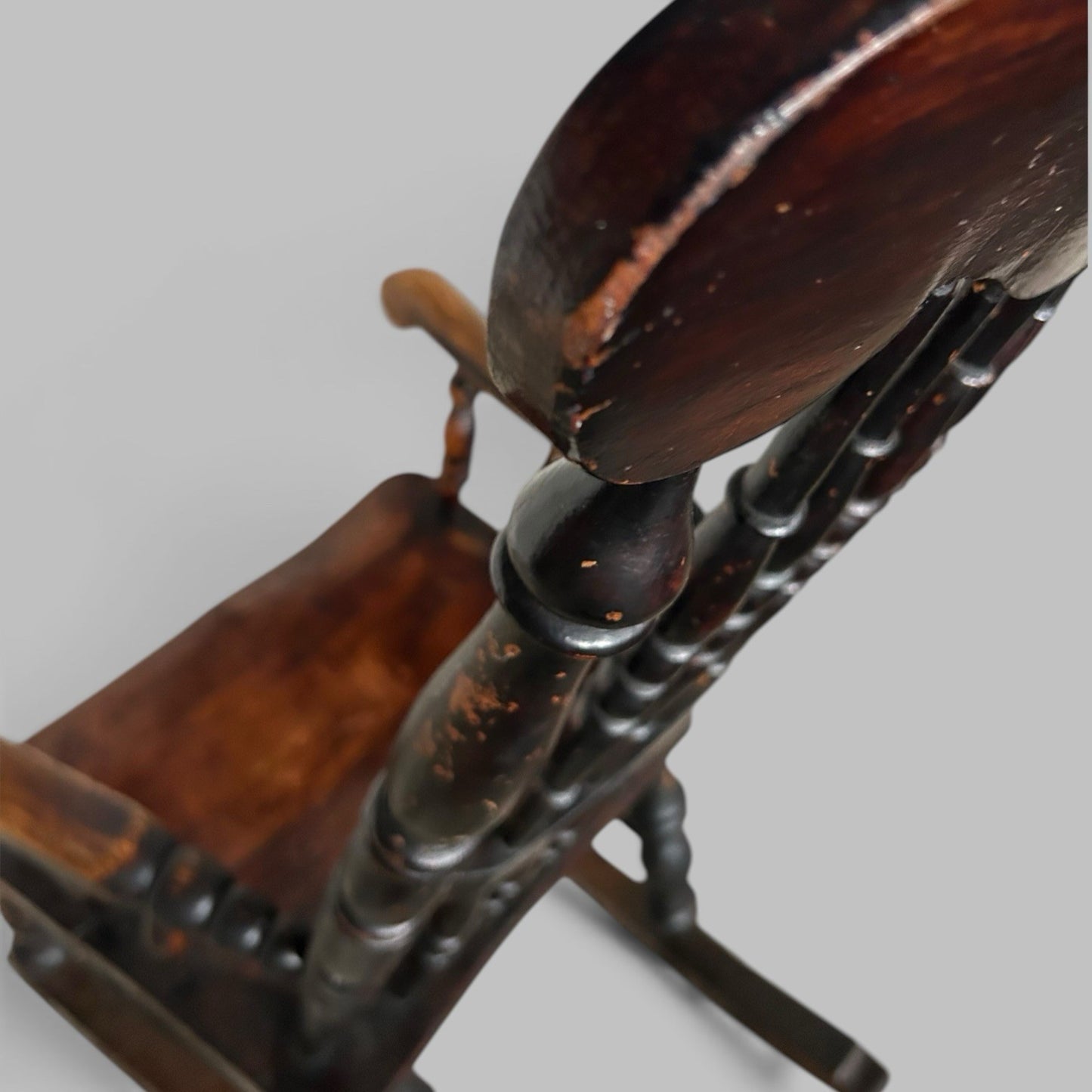 Antique John Shadford ‘Caistor’ Ash & Elm Rocking Chair, c.1850–1890