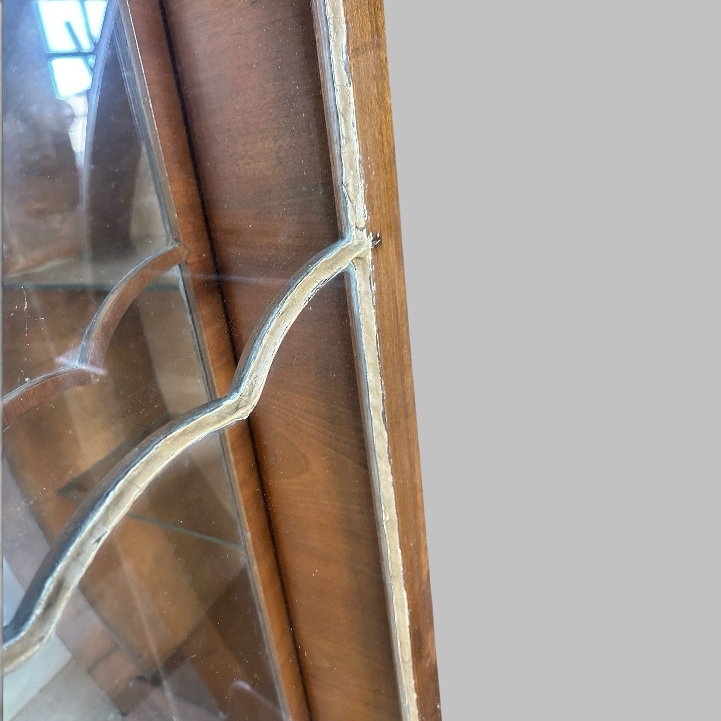 Art Deco Display Cabinet with Glazed Doors