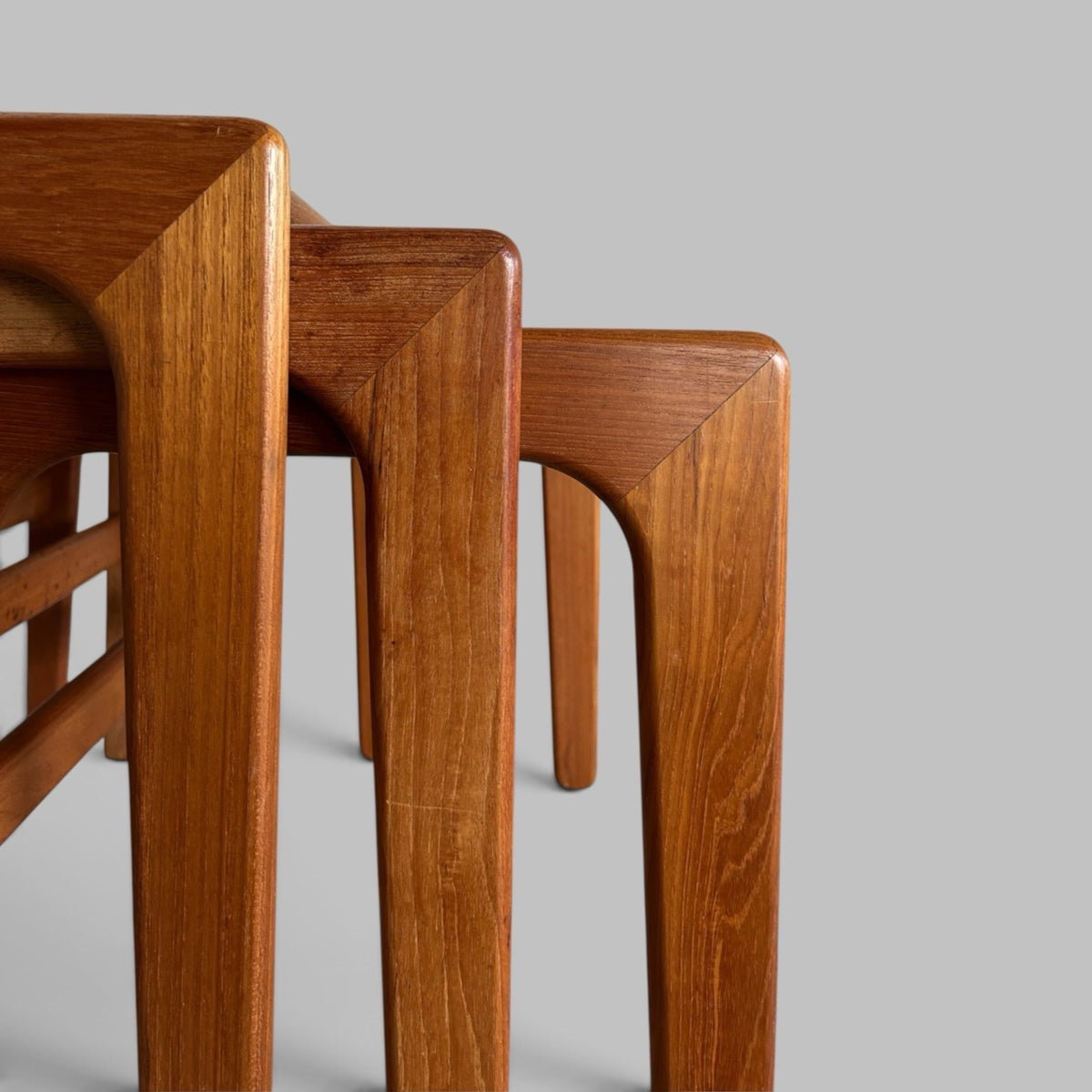 Danish Style Teak Nest of Three Tables