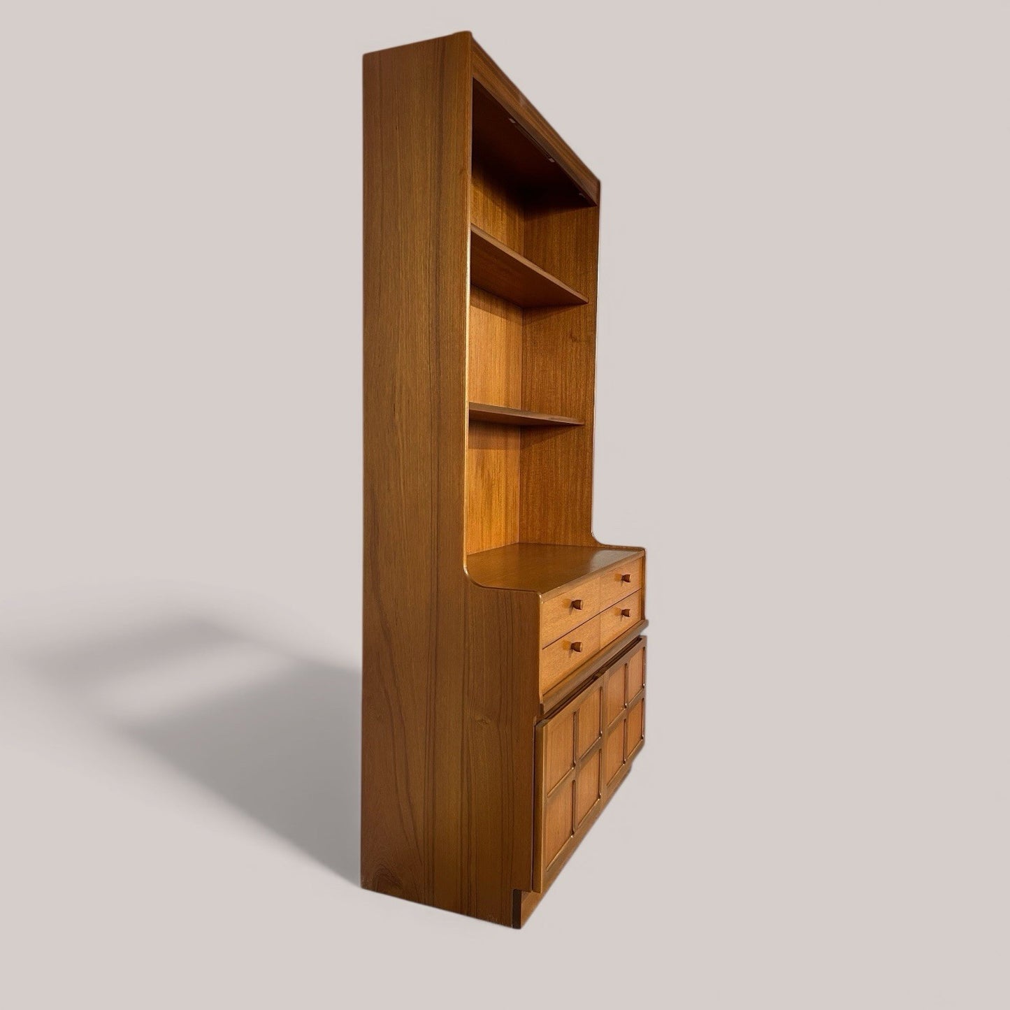 Nathan Teak Wall Unit with Drawers