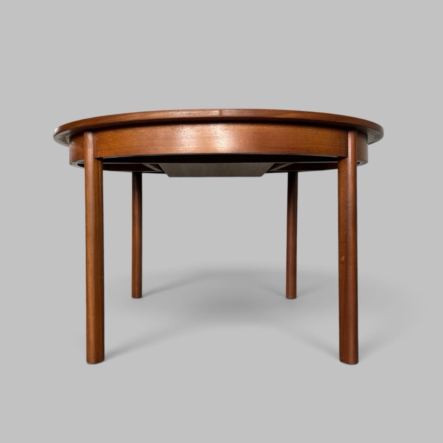 Mid Century White & Newton Round Extending Dining Table