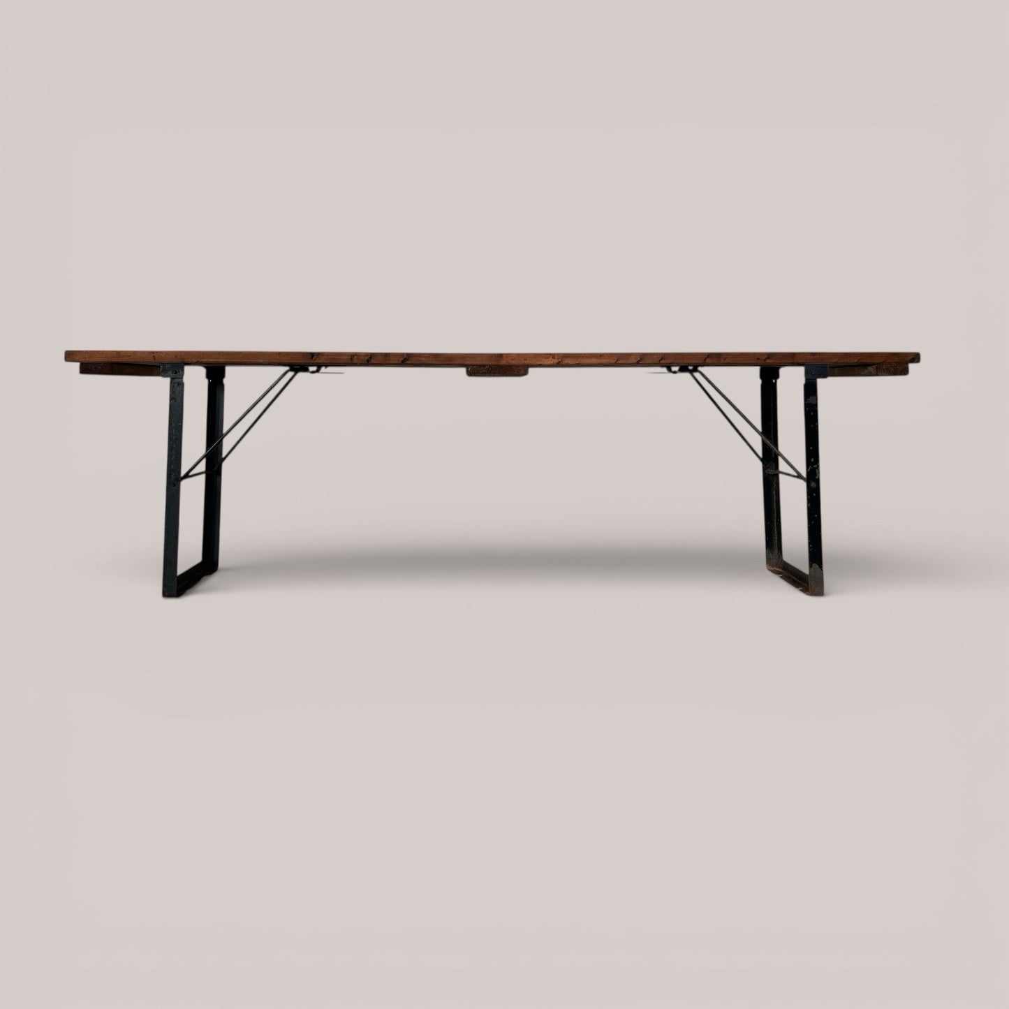 Vintage Military Folding Bench – MOD Ex Forces Industrial Seat