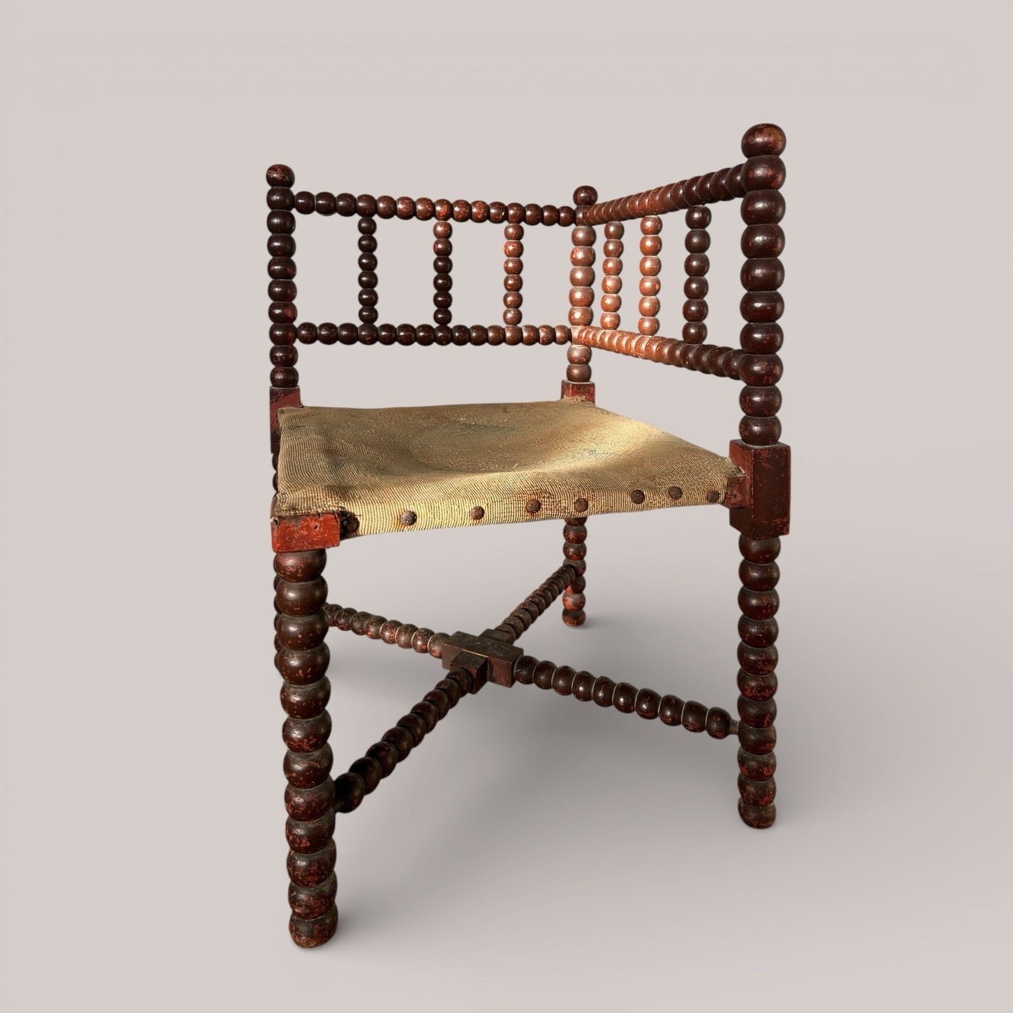 Antique French bobbin chair