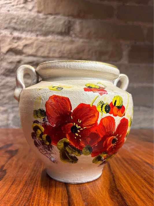 Vintage handmade ceramic vase