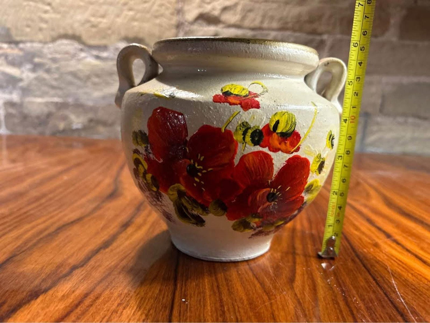 Vintage handmade ceramic vase