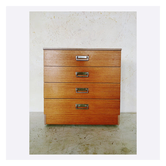 Vintage drawers - light teak finish - 1960s