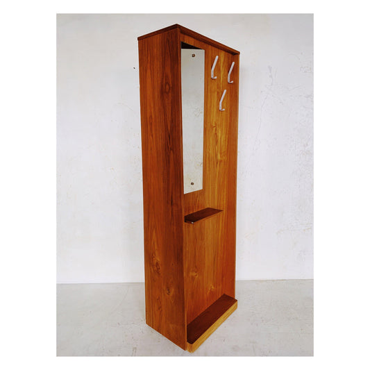 Mid century teak hall stand with concealed storage