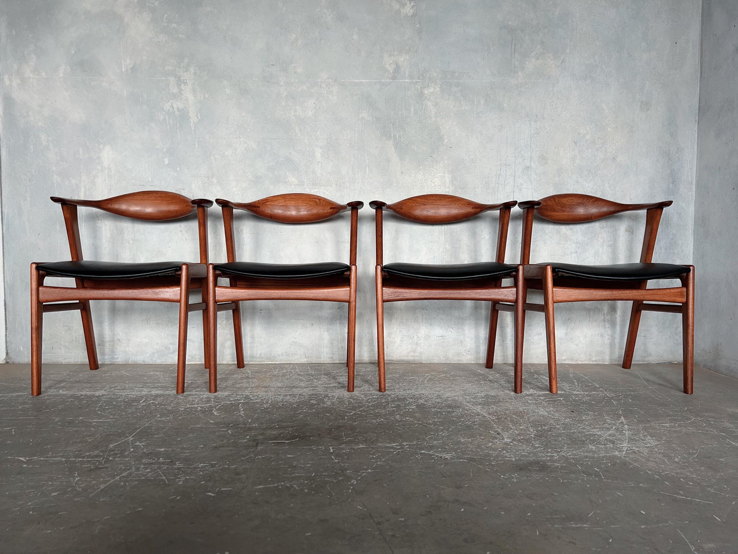 Danish Dining Chairs Model 49b by Erik Kirkegaard for Høng Stolefabrik 1959 (set of 4)