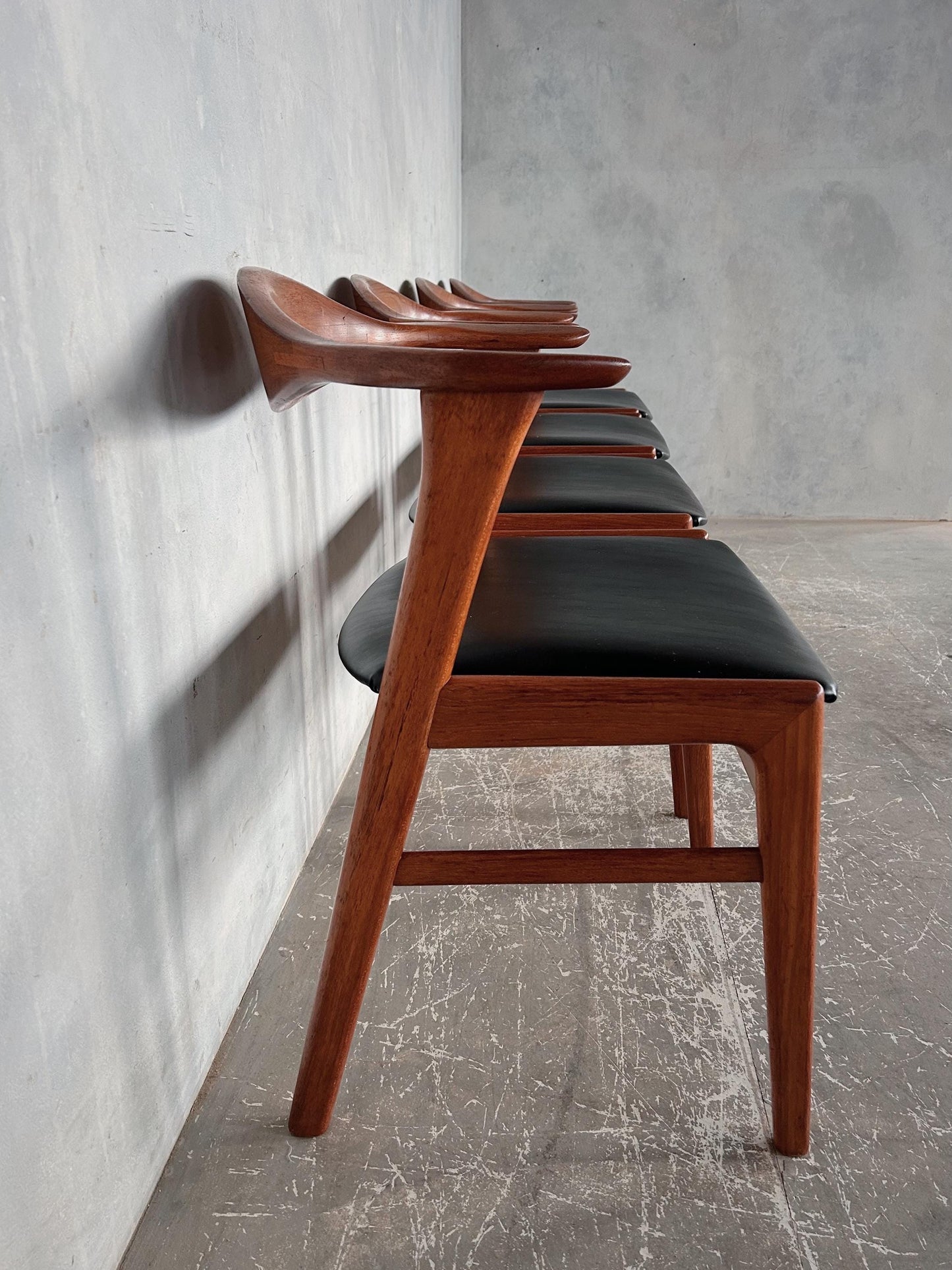 Danish Dining Chairs Model 49b by Erik Kirkegaard for Høng Stolefabrik 1959 (set of 4)